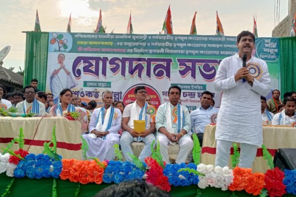 বিজেপি ও সিপিএম থেকে ২০০০ কর্মী সমর্থক তৃণমূলে যোগদান কুলতলিতে