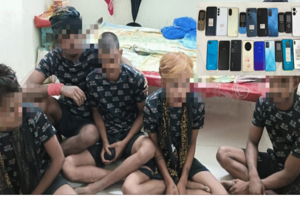 পাঁচ ছিনতাইবাজ কে গ্রেফতার কামারকুন্ডু জিআরপির